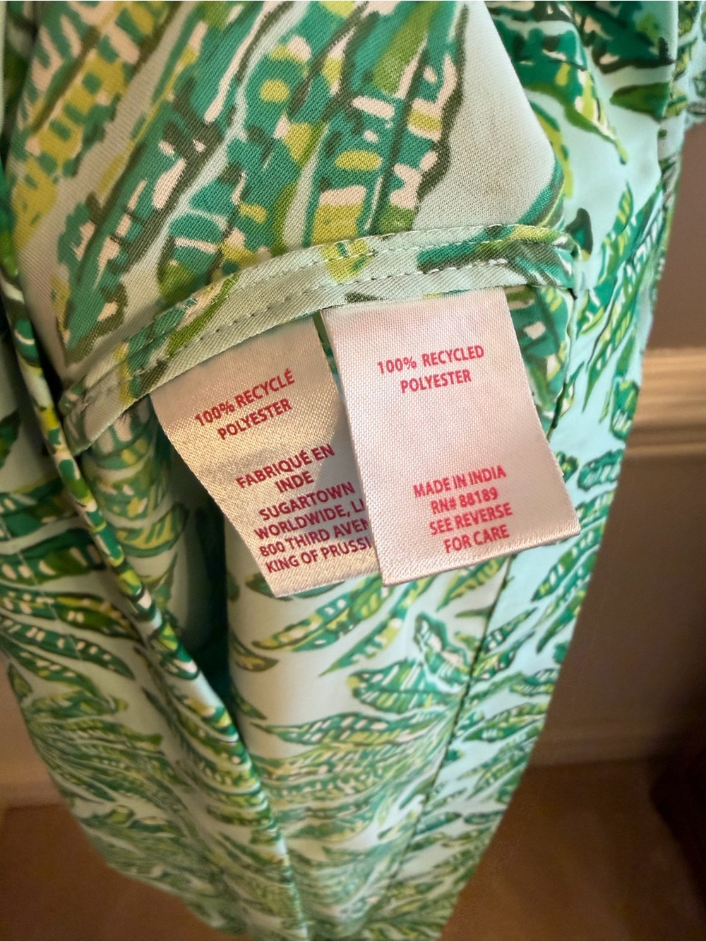 Lilly Pulitzer Simona Printed Straight Caftan Maxi Dress - Plumeria Pale - Picture 7 of 8